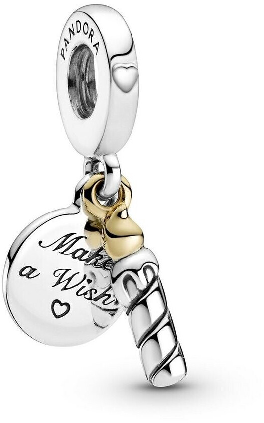 Pandora 14k Gold Two-tone Birthday Candle Dangle Charm (799328C00)