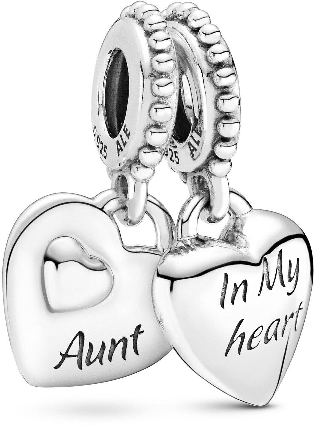 Pandora Aunt & Niece Split Heart Dangle Charm (799188C00)