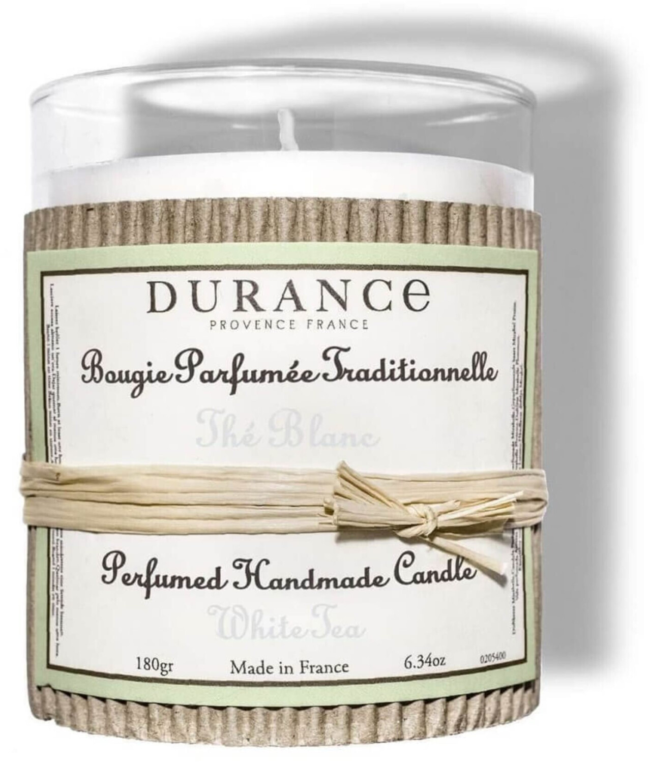 Durance Bougie parfumée thé blanc
