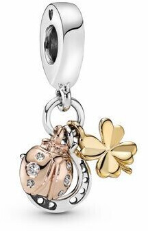 Pandora Horseshoe, Clover & Ladybird Dangle Charm (798717C01)