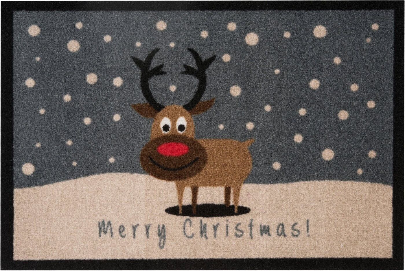 Hanse Home Merry Christmas reindeer 40x60cm gray
