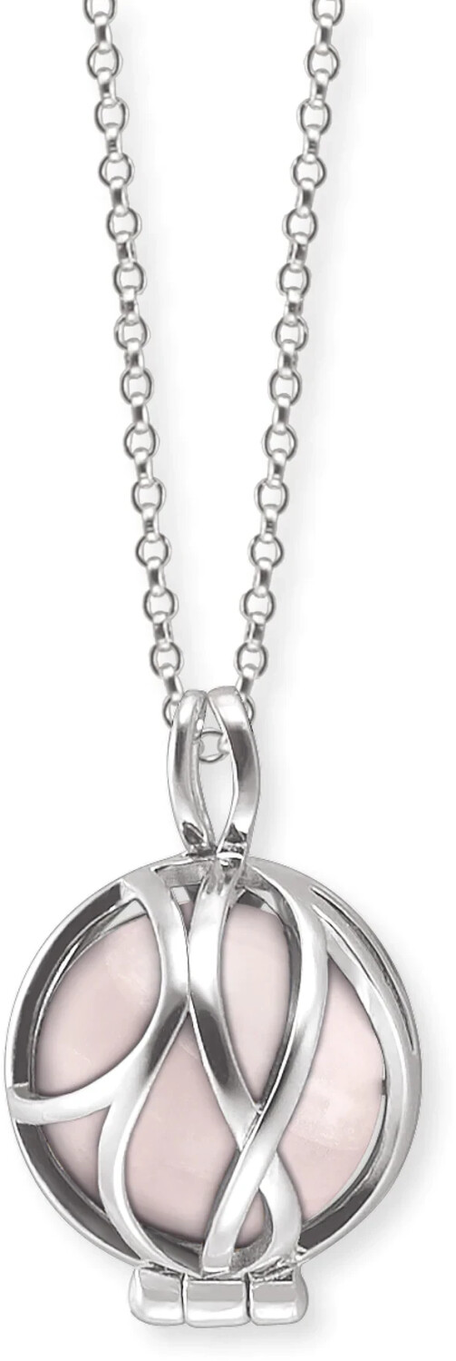 Engelsrufer Necklace Powerful Stone (ERN-HEALPARA) Rose Quartz