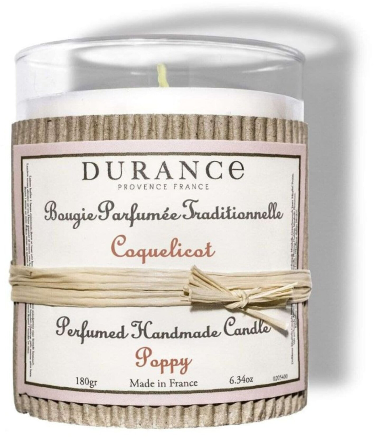 Durance Bougie parfumée coquelicot