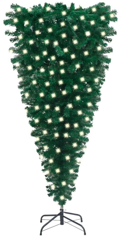 VidaXL Künstlicher Weihnachtsbaum 180cm - LED Beleuchtet Grün/Weiß