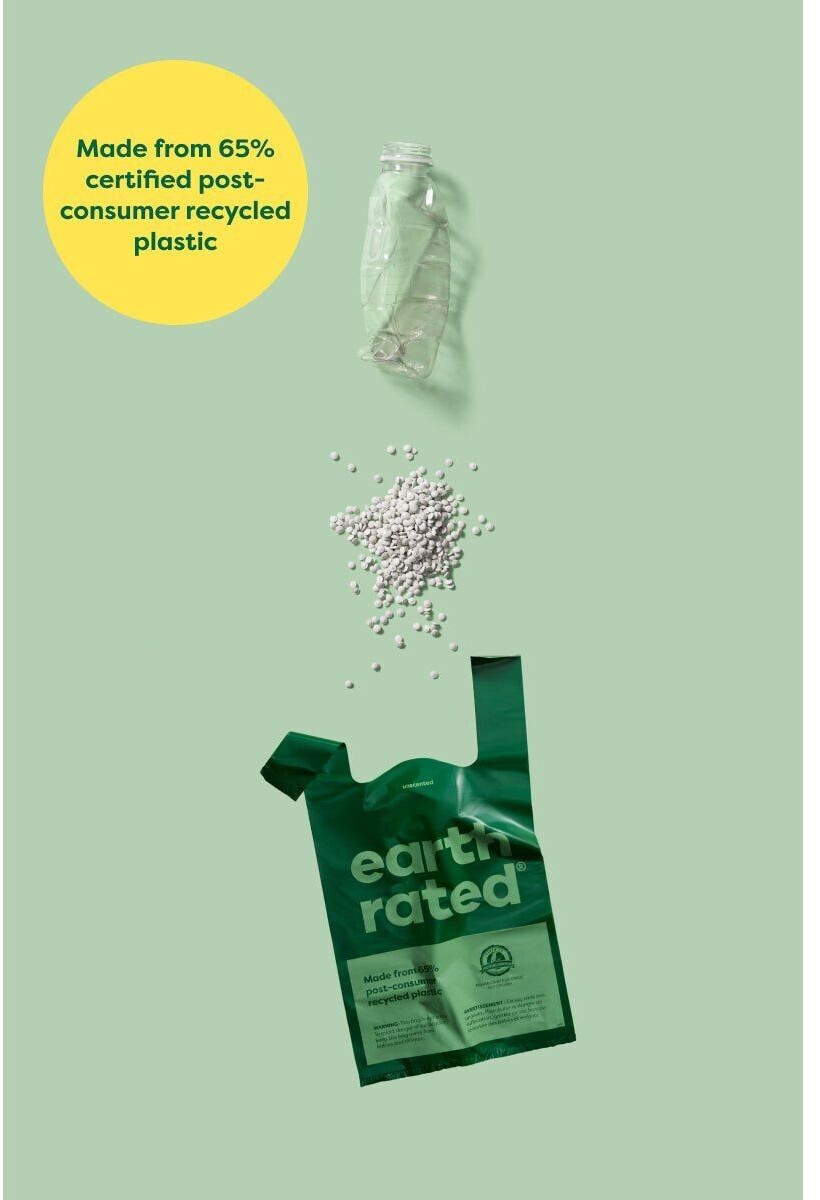 Earth Rated Sachets pour déjections canines 120 pcs Earth Rated Sachets pour déjections canines 120 pcs