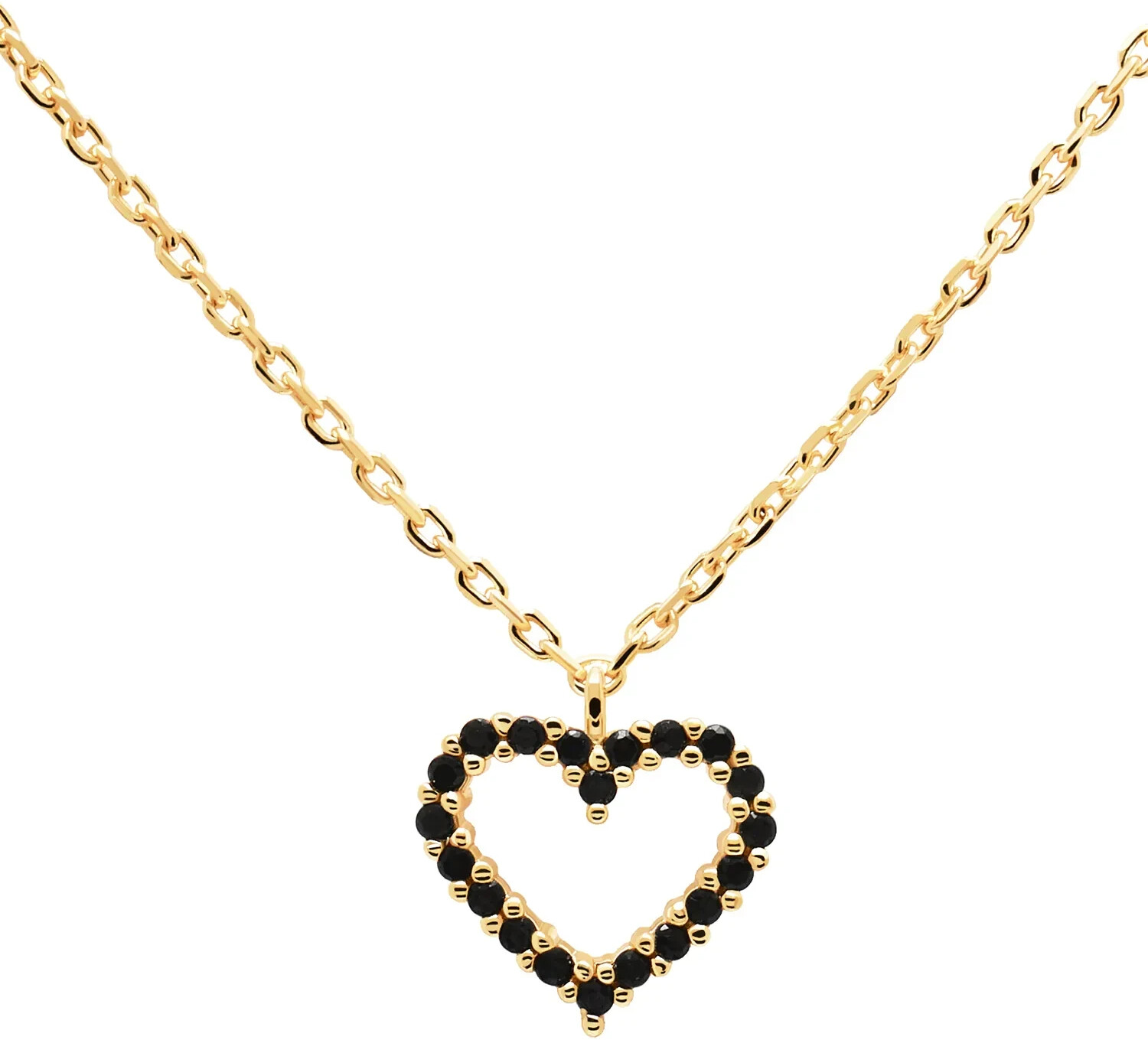 PDPAOLA Heart Necklace black