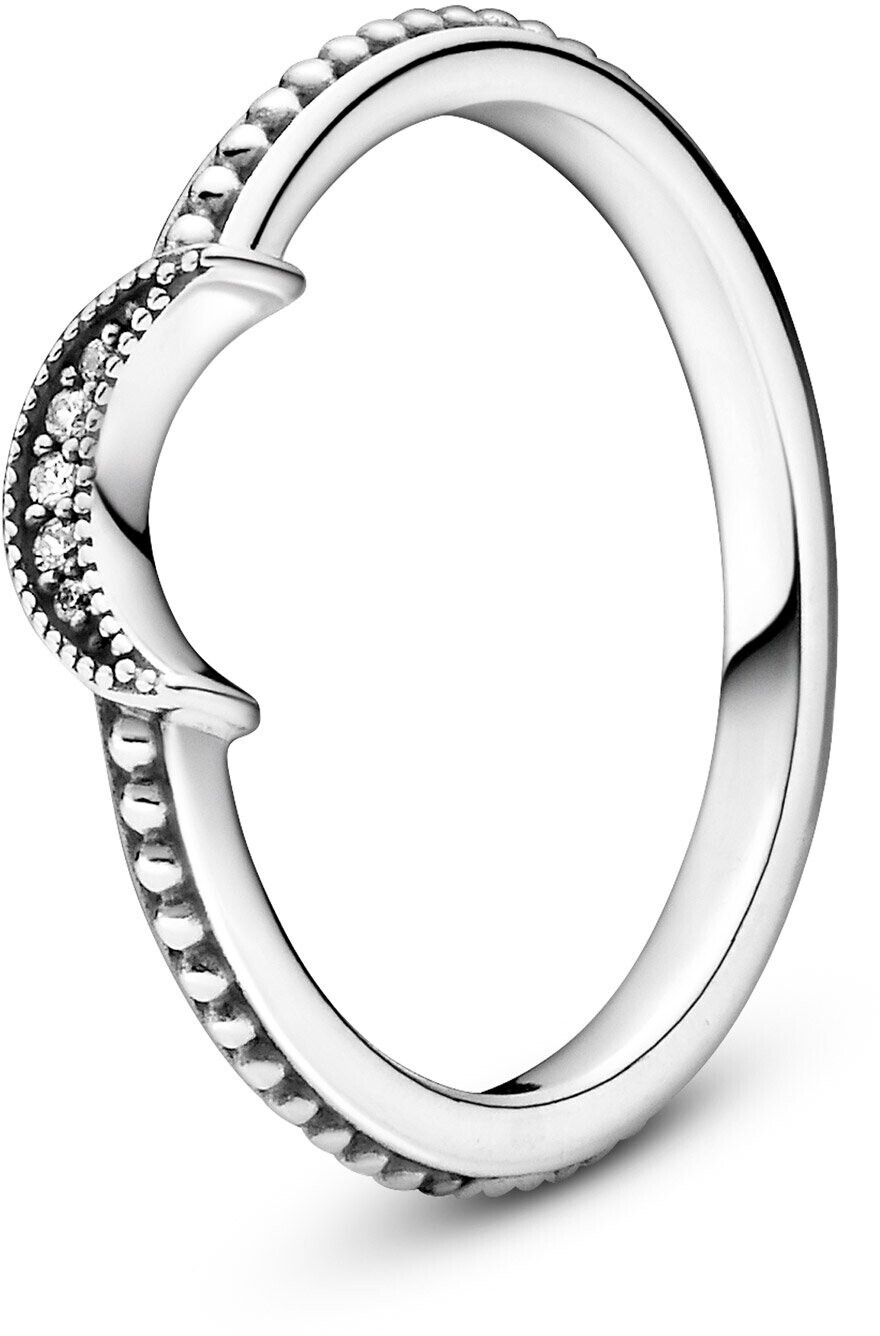 Pandora Crescent Moon Beaded Ring (199156C01)
