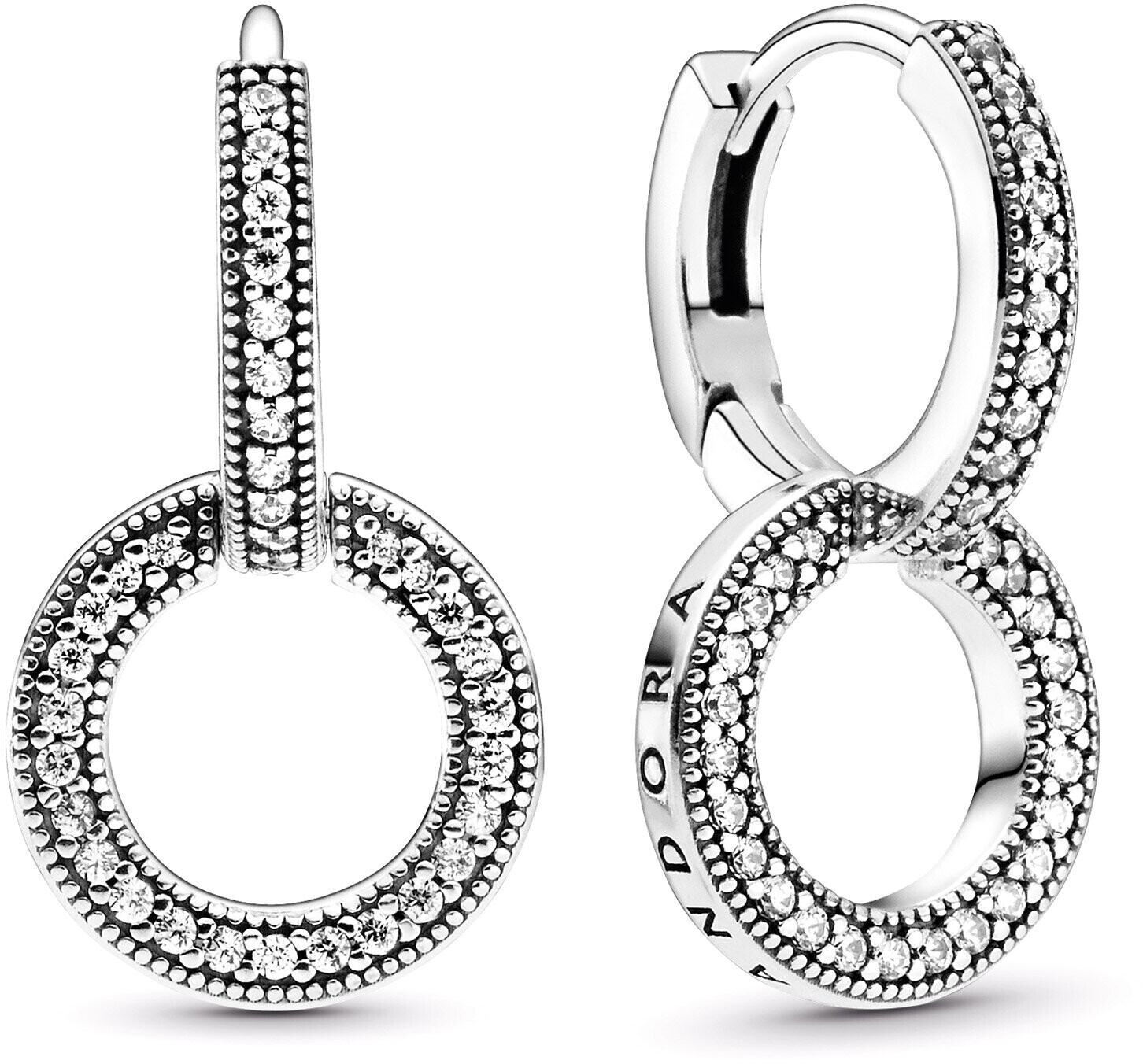 Pandora Sparkling Double Hoop Earrings (299052C01)