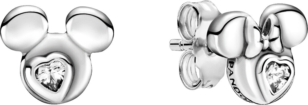 Pandora Disney Mickey Mouse & Minnie Mouse Silhouette Stud Earrings (299258C01)