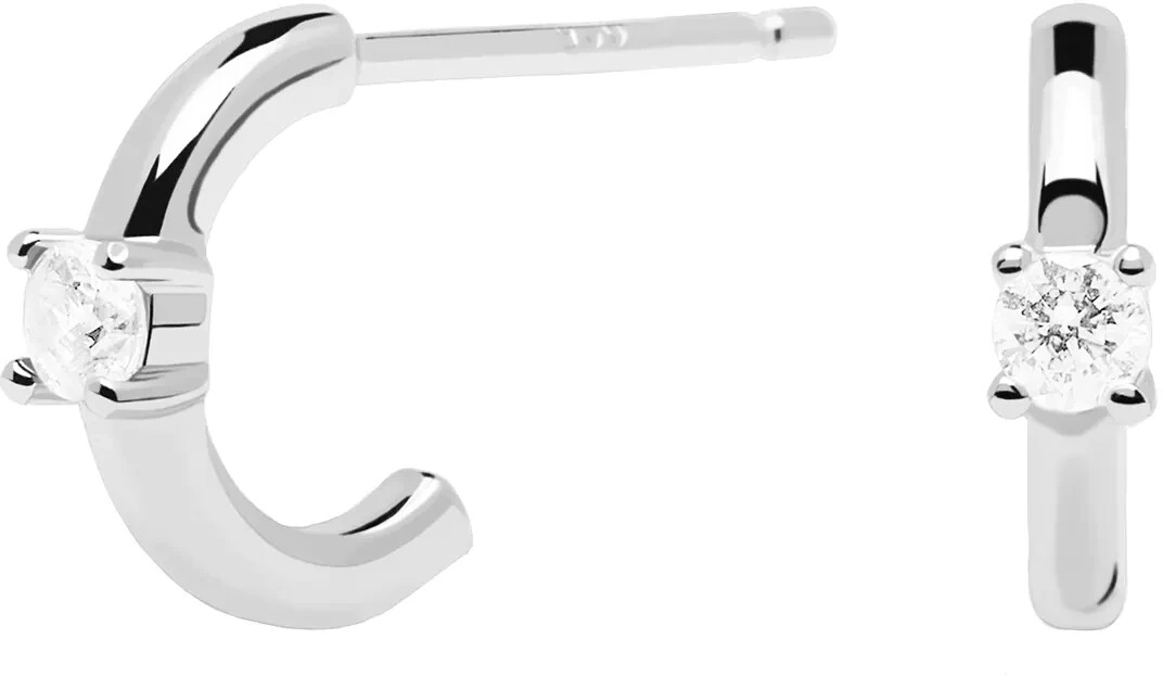 PDPAOLA White Solitary Earrings (AR02-334-U)