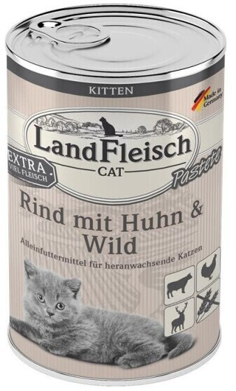 Landfleisch Kitten Paté Beef, Chicken & Game Meat