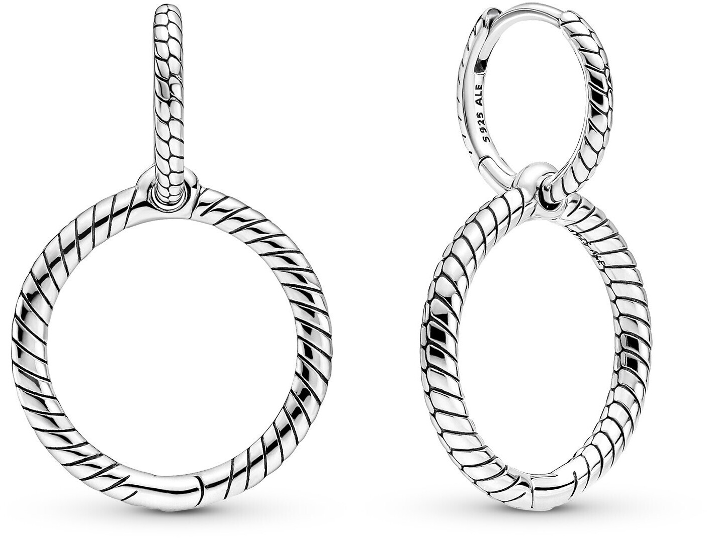 Pandora Pandora Moments Charm Double Hoop Earrings (299562C00)