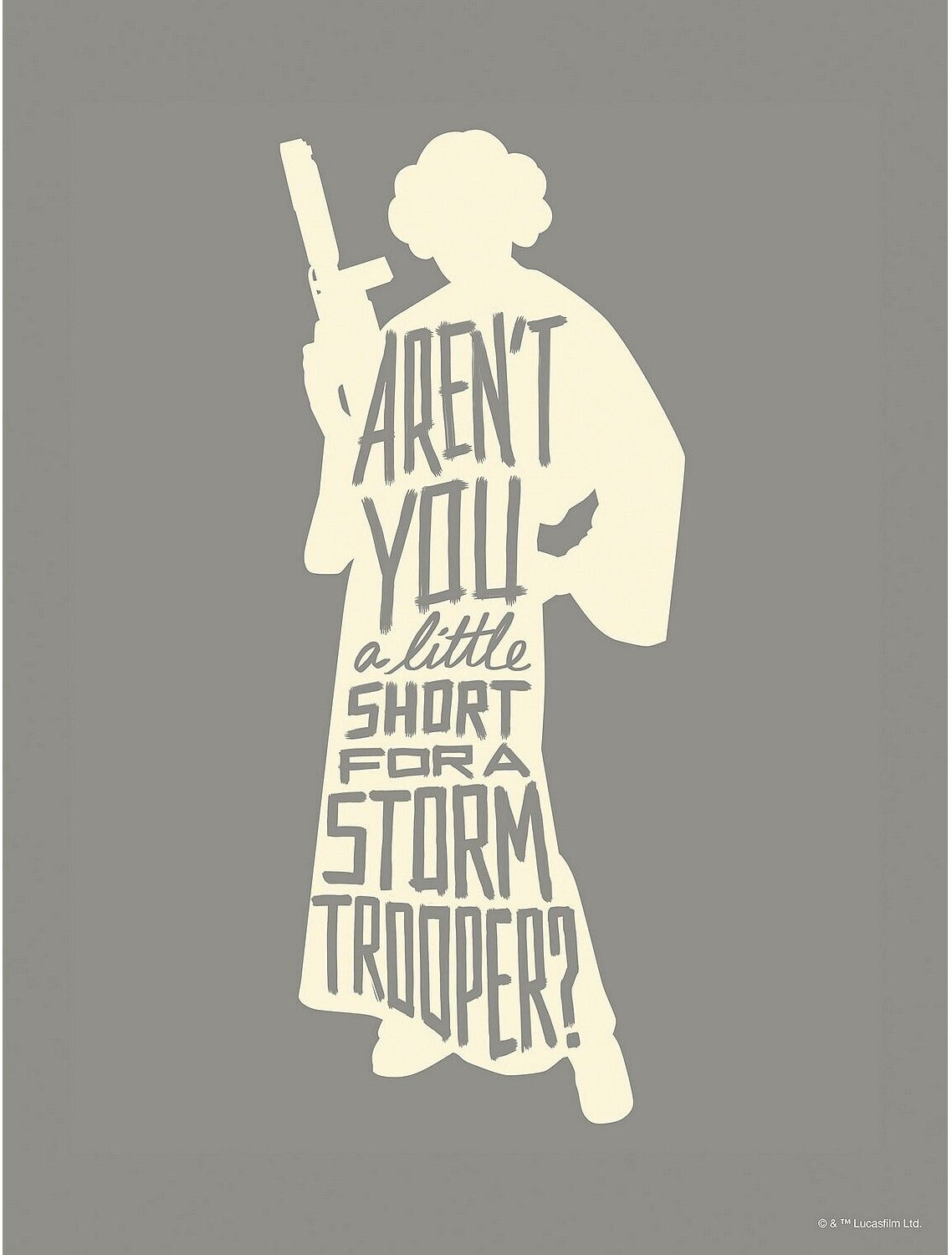 Komar Poster silhouette princesse Leia