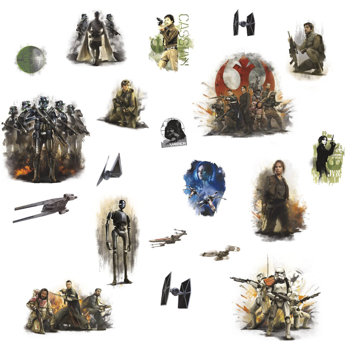 RoomMates Stickers Star Wars Rogue One