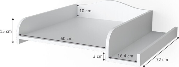 VICCO Wickelaufsatz mit Ablage für die Waschmaschine, Bild 3