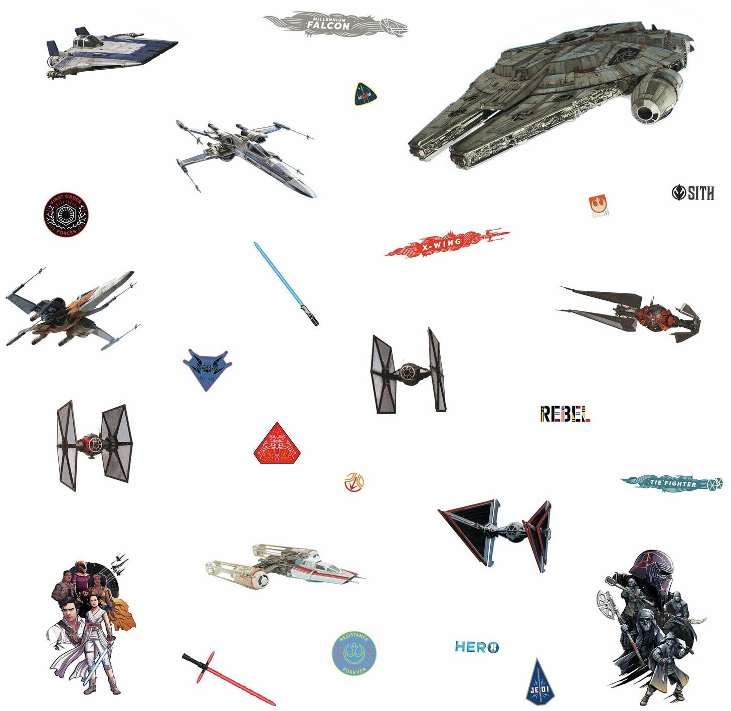 RoomMates Stickers Star Wars épisode IX