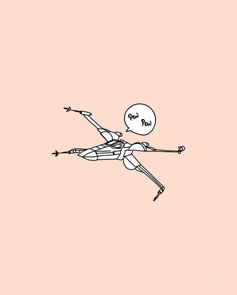 Komar Poster Star Wars pew pew 40 x 50 cm