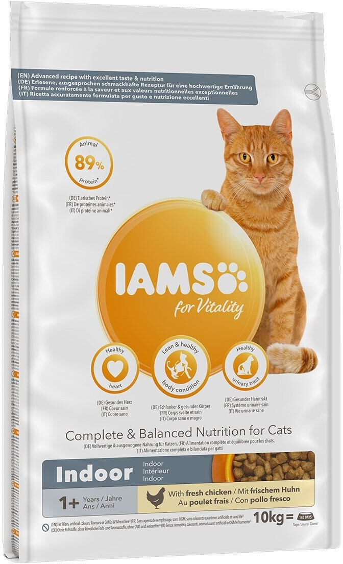 Buy IAMS for Vitality Adult Cat Indoor Chicken from 12.69 Today