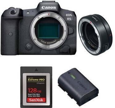 Canon EOS R5 Body + EF-EOS R + CFexpress 256GB + LP-E6NH