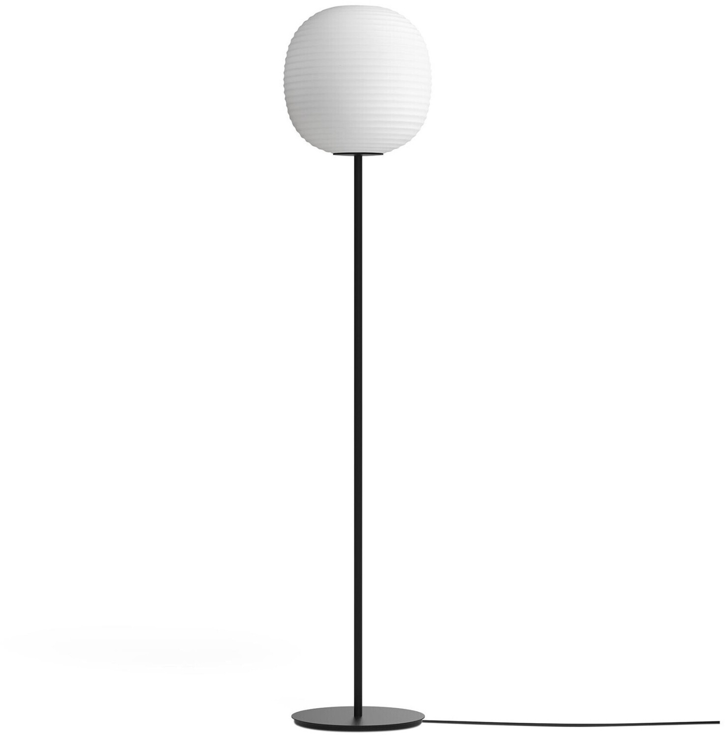 New Works Lantern Medium Floor Lamp Ø30x160cm white/black (20622)