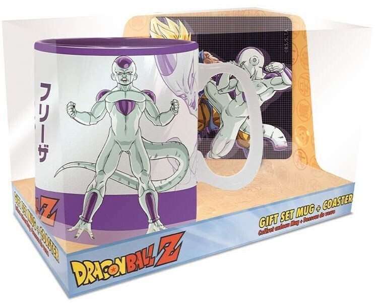 Abystyle Set cadeau Dragon Ball : Tasse + Sous-verre - Goku vs Freezer