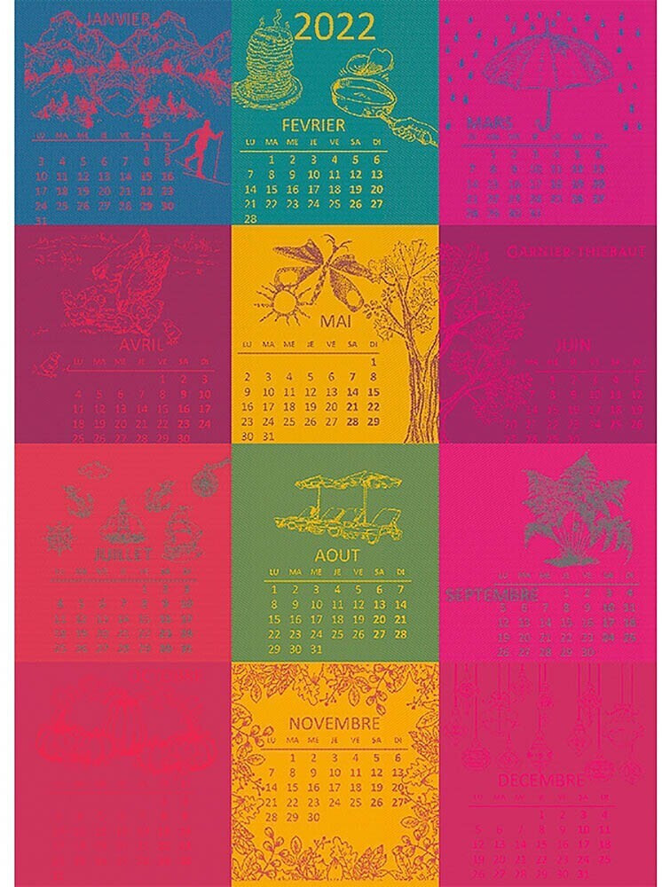 Garnier-Thiebaut Tea Towel 2022 Celebration 56 x 77 cm