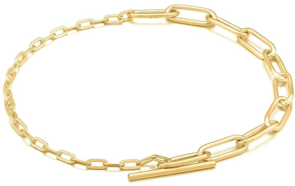 Ania Haie Mixed Link T-bar Bracelet (B021-02) gold