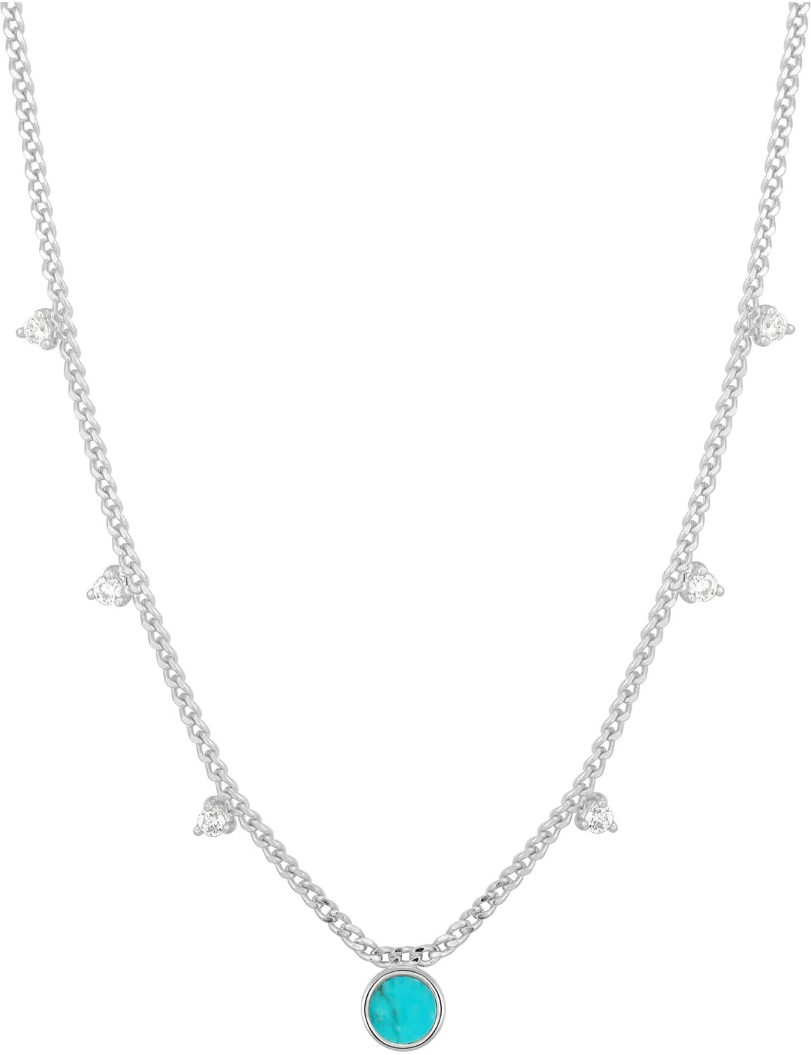 Ania Haie Mother Of Pearl Drop Disc Necklace (N022-03)