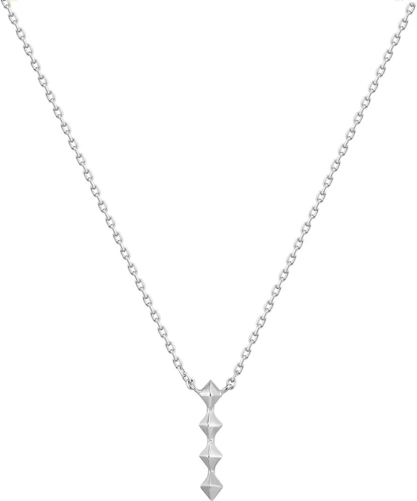 Ania Haie Spike Drop Necklace (N025-01) silver