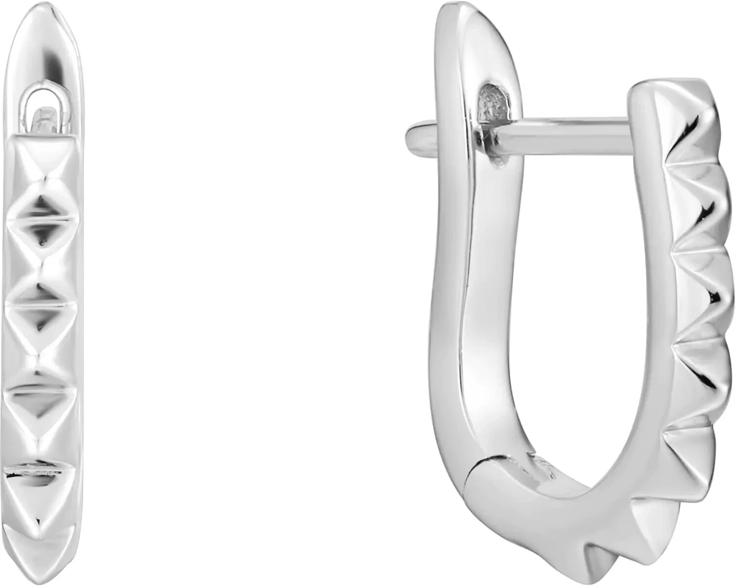Ania Haie Spike Huggie Hoop Earrings (E025-07)