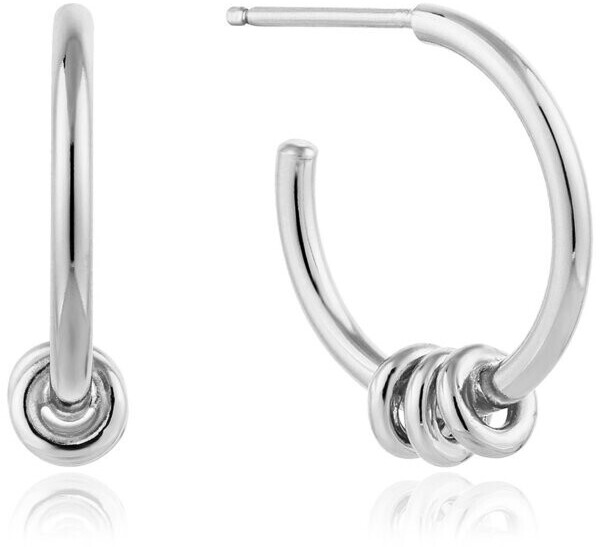 Ania Haie Modern Hoop Earrings (E002-05) silver