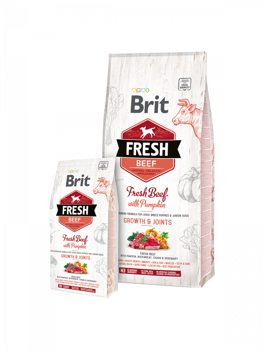 Brit Fresh Beef with Pumpkin Puppy Large Growth & Joints
