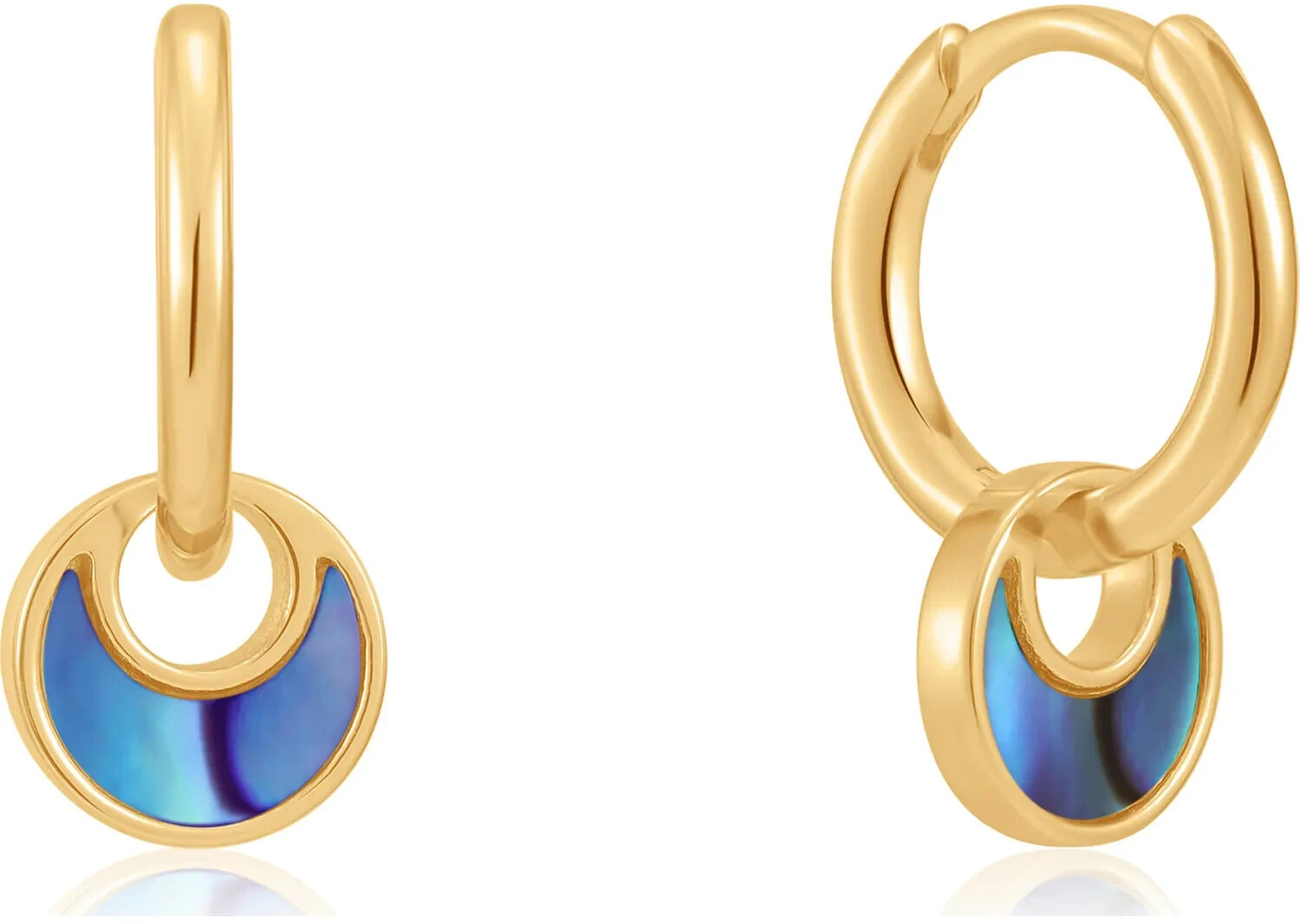 Ania Haie Tidal Huggie Hoops (E027-06) gold