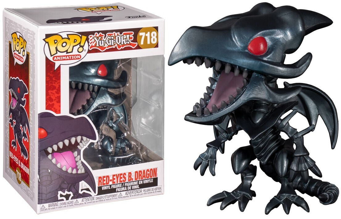 Funko Pop! Anime: Yu-Gi-Oh! - Drago Bianco Occhi Blu Drago Toon, Figura Vinile 9,5 Cm, Collezione Ufficiale