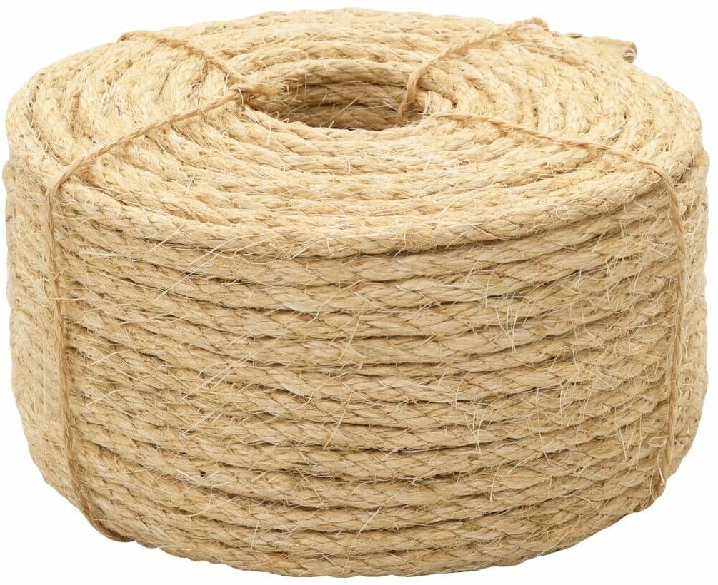 vidaXL Rope 100% Sisal 10mm 100m