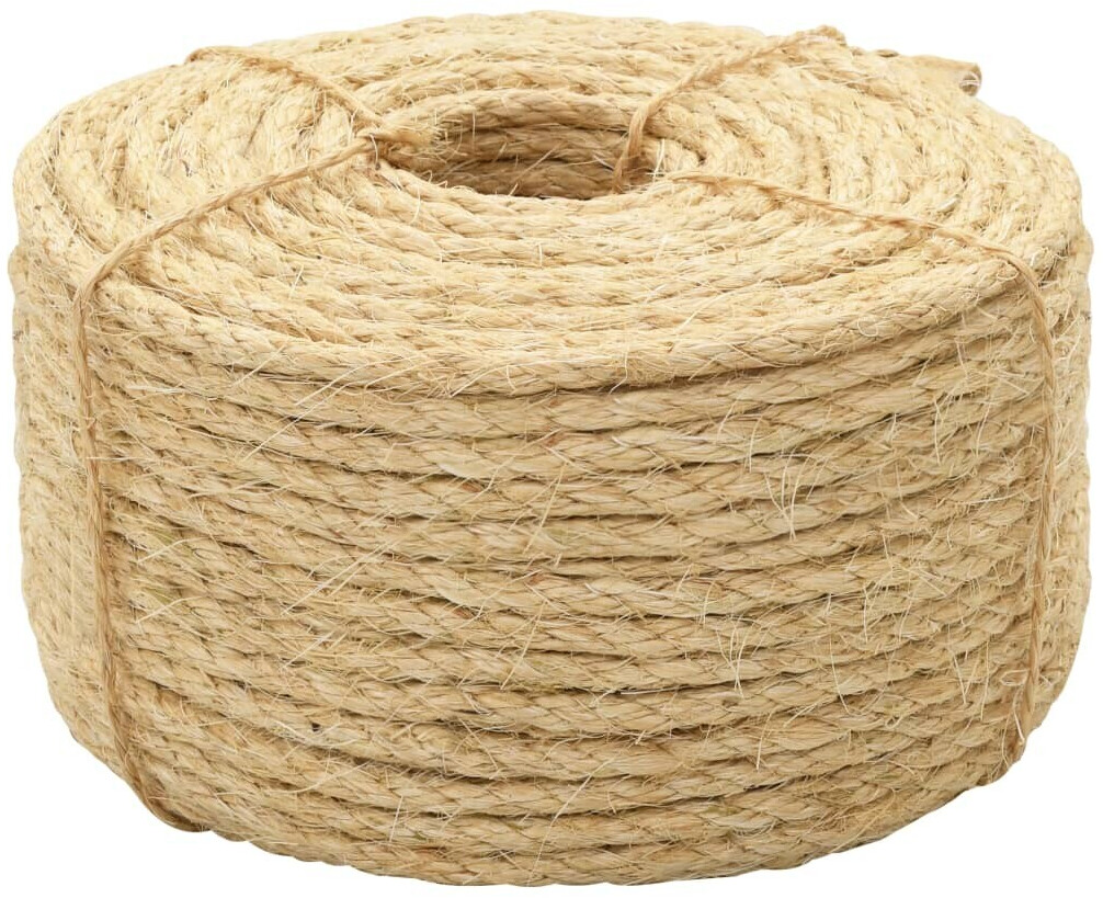 vidaXL Rope 100% Sisal 6mm 100m
