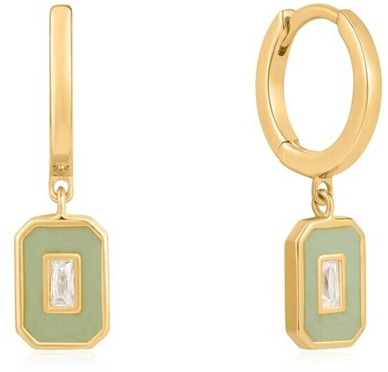 Ania Haie Emblem Hoop Earrings (E028-03G) sage