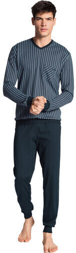 Calida Relay Imprint Basic Pyjama (40680) dark sapphire
