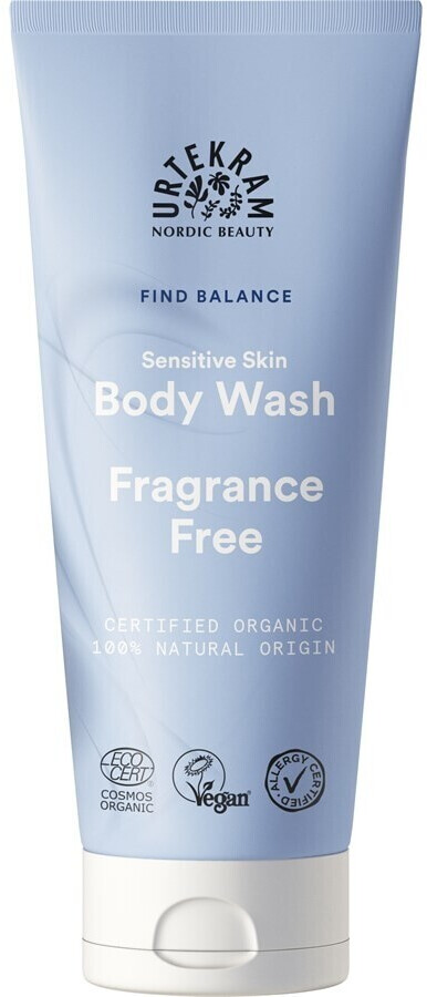 Urtekram Sensitive Skin Body Wash Fragrance Free (200ml)