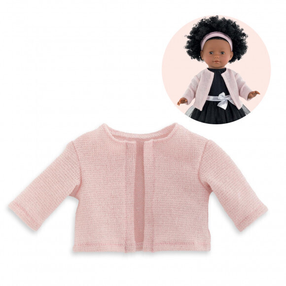 Corolle Gilet rose argenté