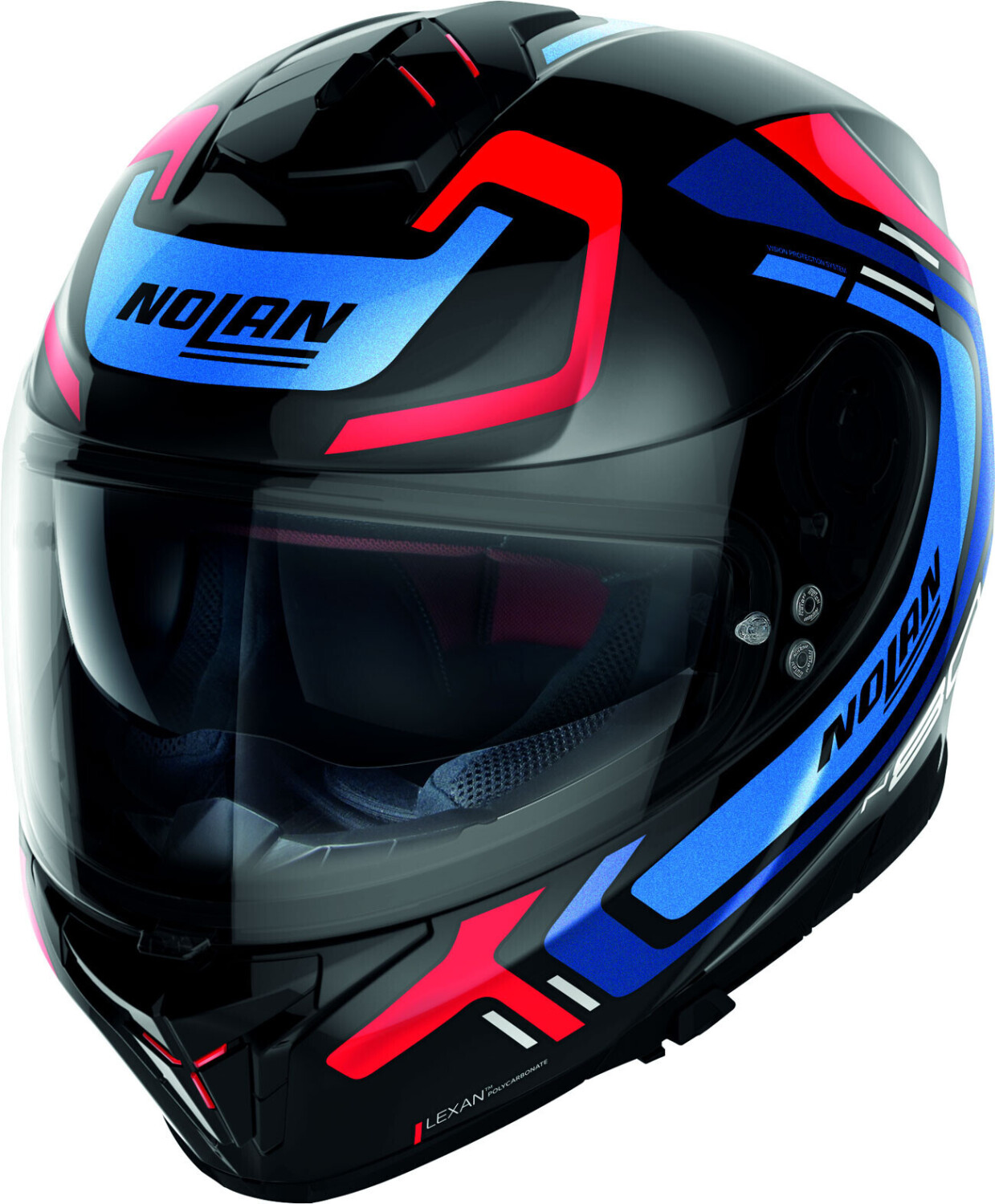 Nolan N80-8 Ally N-Com noir/rouge/bleu