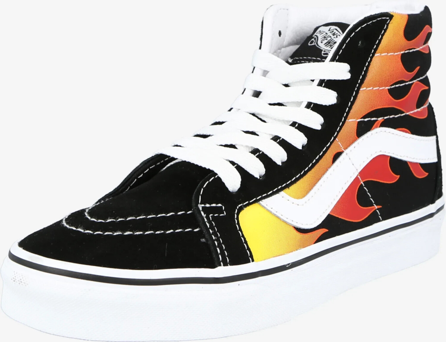 Vans high top flames online