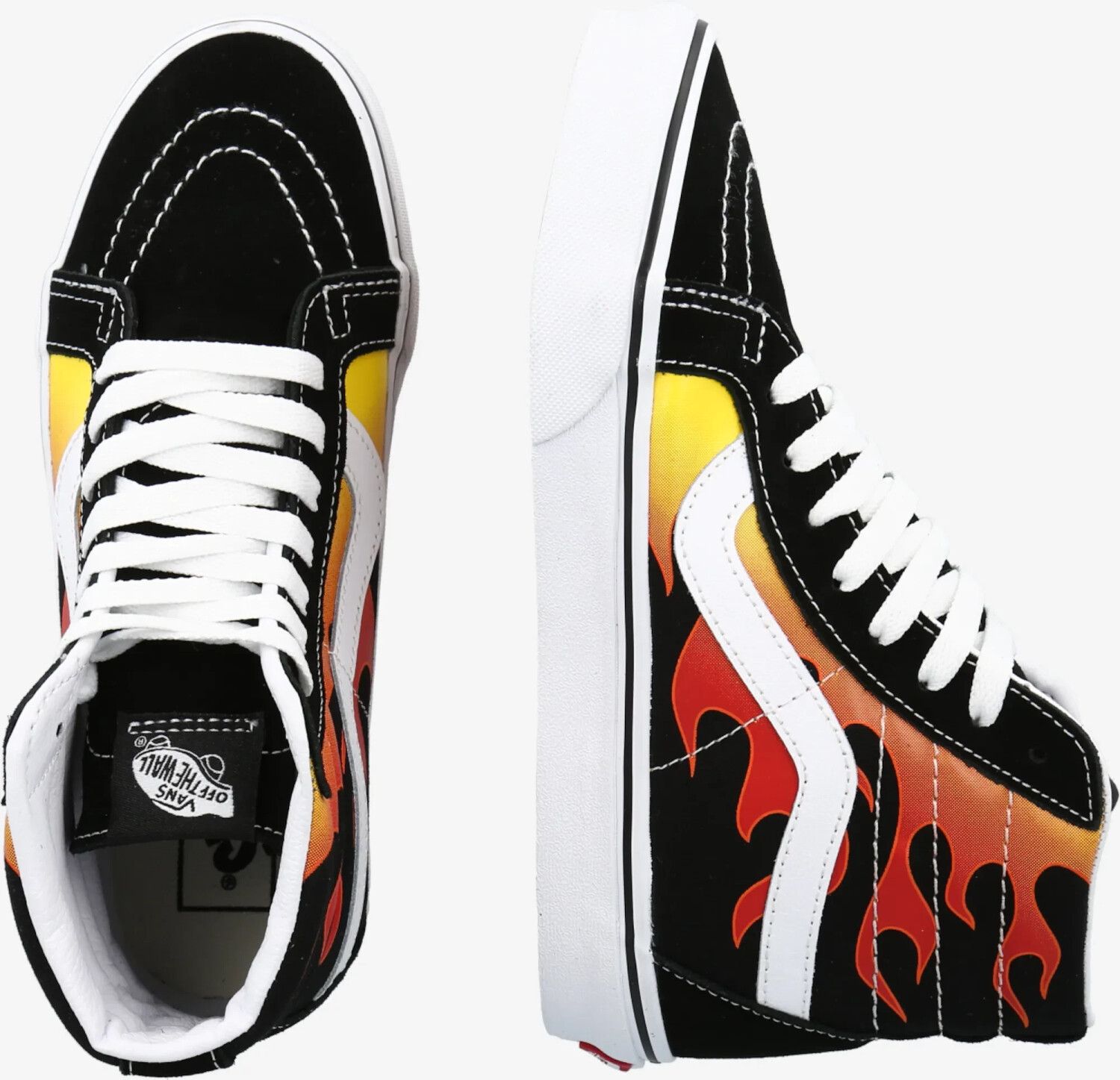 Vans flames sk8 hi best sale