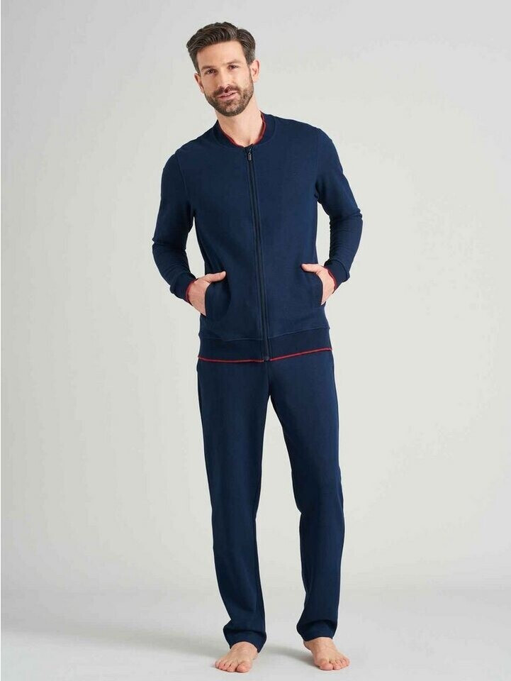 Schiesser Warming Nightwear Hausanzug 174901 night blue ab 53 15 Preisvergleich bei idealo