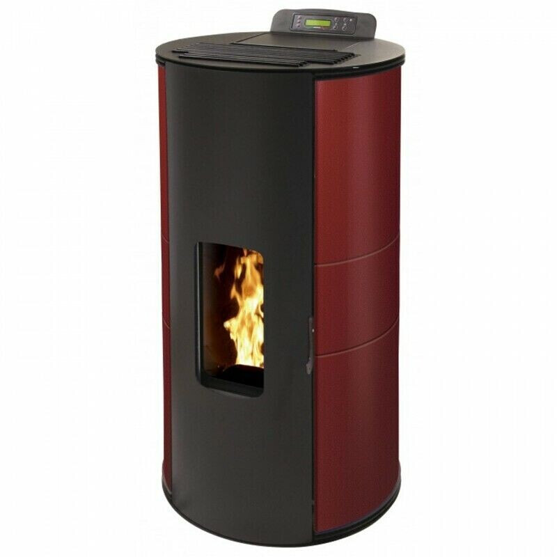 Interstoves Gianni 9 kW étanche bordeaux télécommande