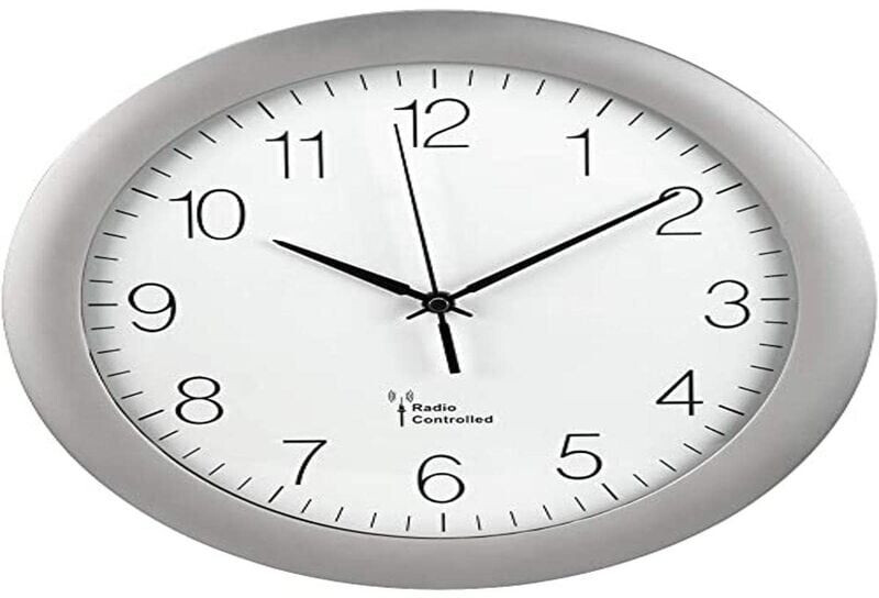 Hama PG-300 orologio da parete radiocontrollato, 30cm, movimento  silenzioso, grigio