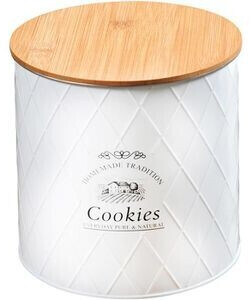 Kesper Cookies Storage Jar with Bamboo Lid 3.6 L white