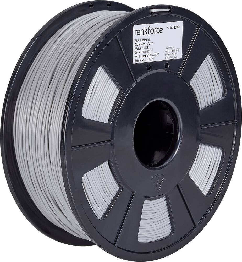 Renkforce PLA Filament 1.75mm 1000g silver