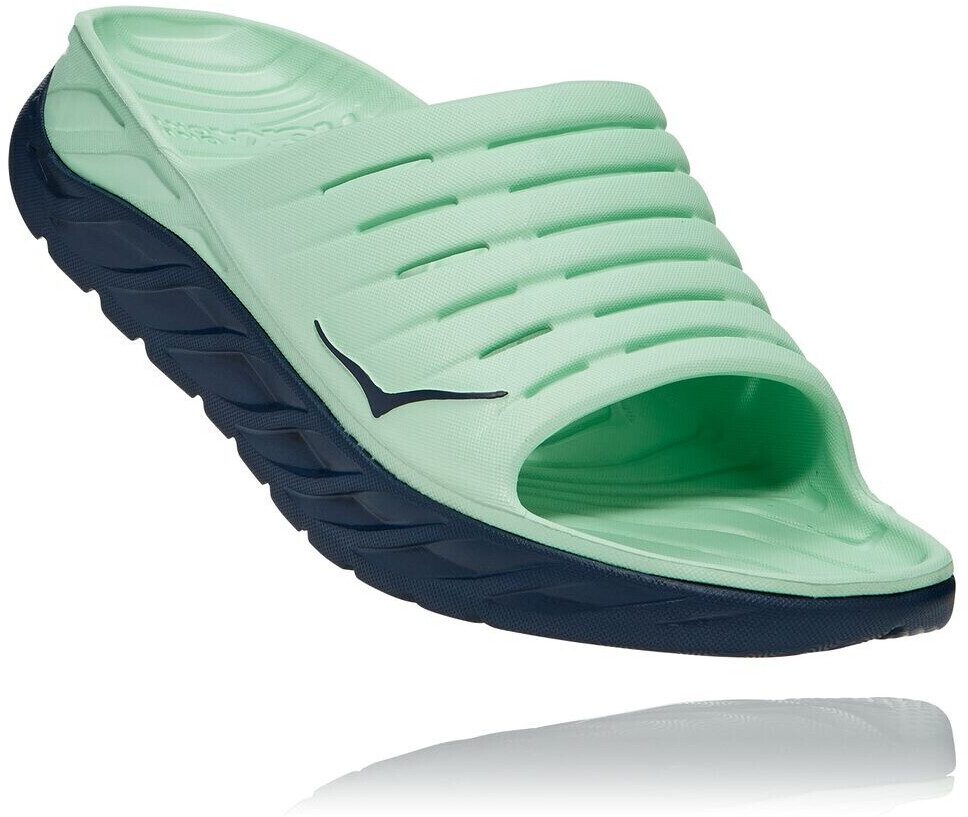 Hoka One One Ora Recovery Slide 2 green ash/outer space
