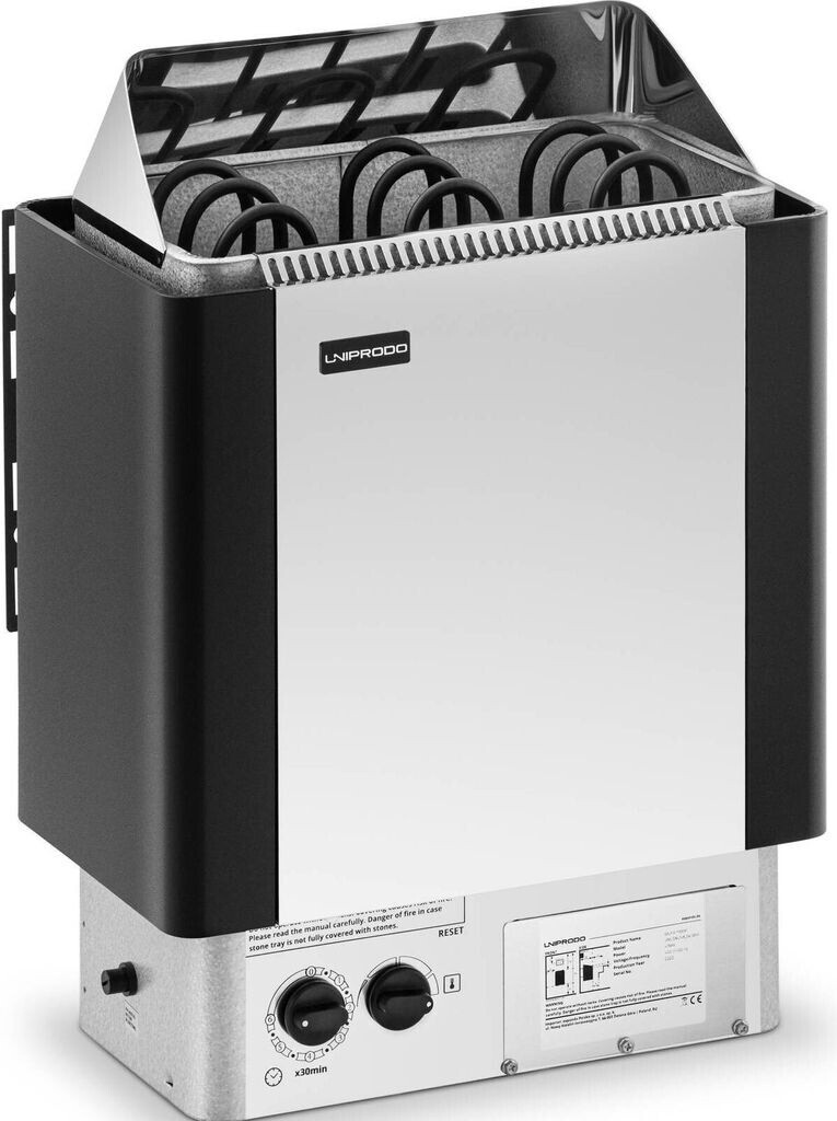 Uniprodo Sauna Oven 4,5 kW 30-110 °C (UNI_SAUNA_B4.5KW)